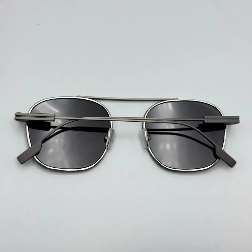 Ermenegildo Zegna Sunglasses EZ0290 09A Matte Gunmetal Frame Gray Lens 53-21-145